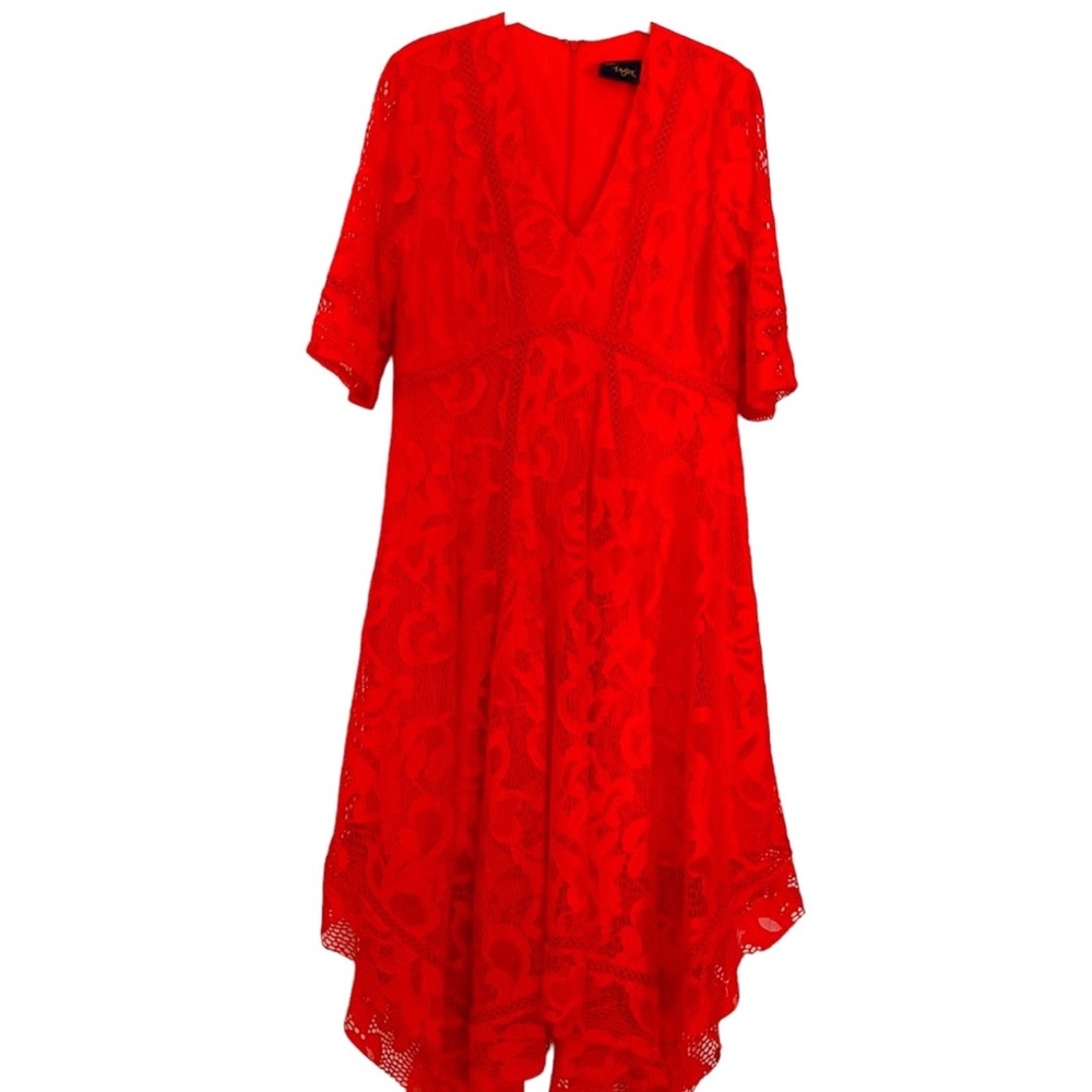 JUST…TAYLOR vintage red lace dress in size 8, VGC